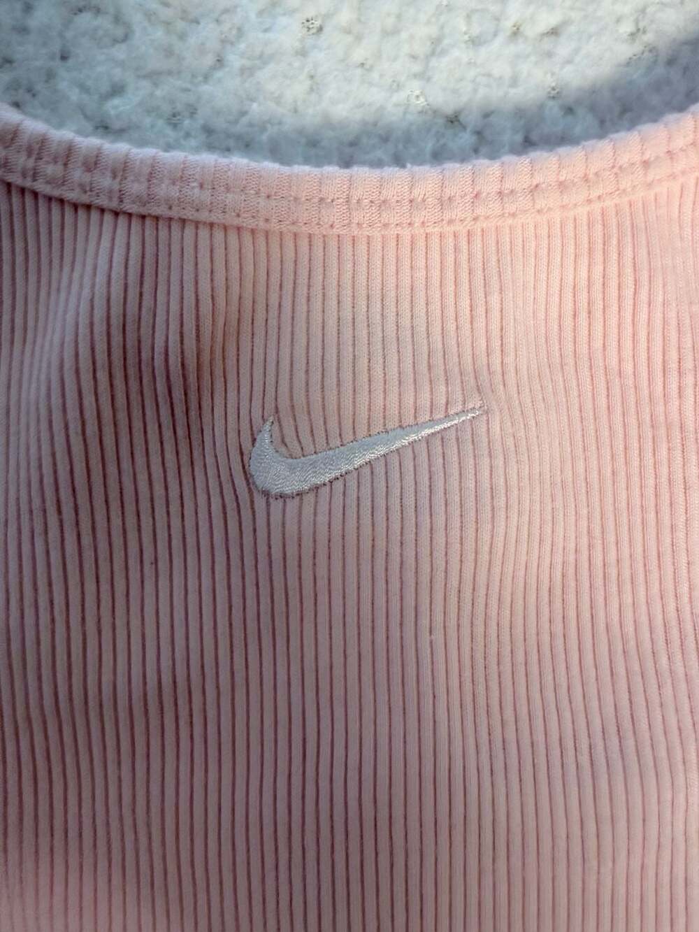 Nike Sportswear Essential Women's Ribbed Cami Dress Light Pink Size Large - Picture 2 of 5